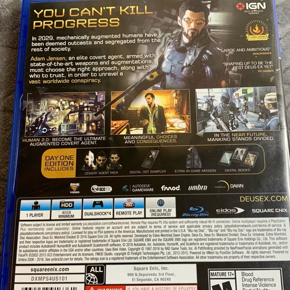 Deus Ex mankind divided Day one edition - Picture 2 of 3